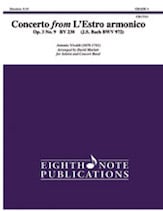 Concerto from L'Estro armonico, Op. 3 #9, RV. 230 Concert Band sheet music cover